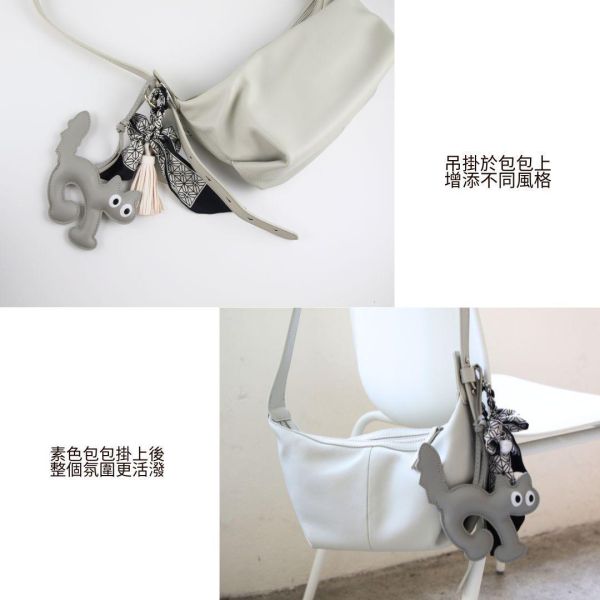 【預購】貓咪流蘇絲巾吊飾 