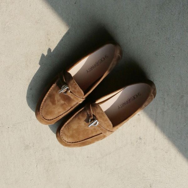 【接單手工製】世界系列_圓方楦精品等級羊絨鎖頭樂福便鞋 