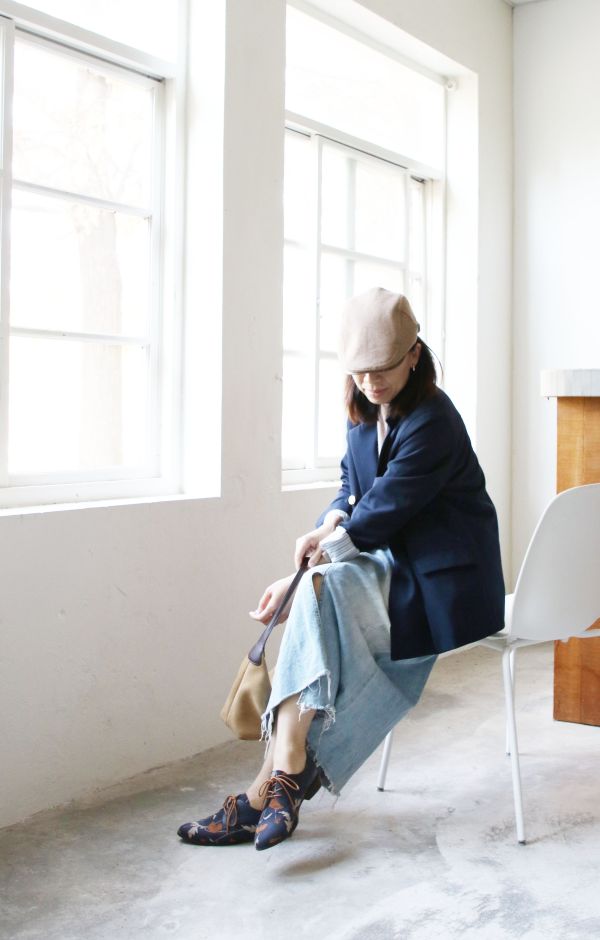 【限量訂製】冬夜木槿橘德比鞋 