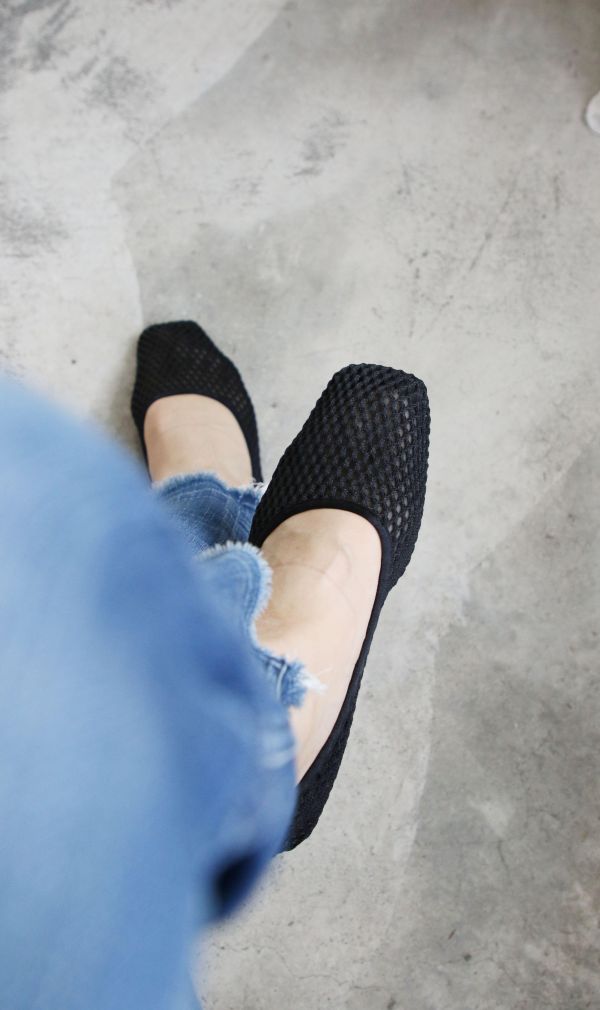 【世界系列】京都網編透氣方頭便鞋 