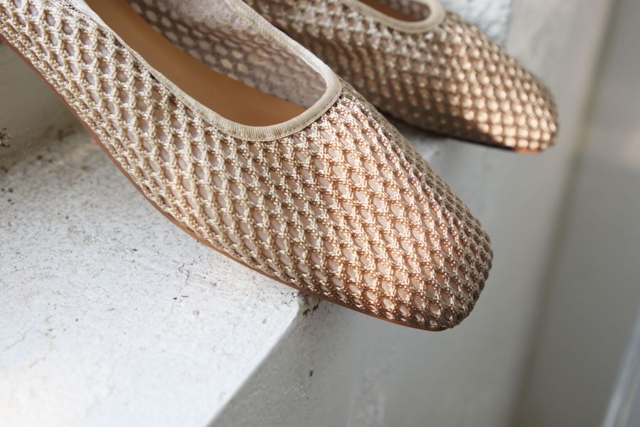 【世界系列】京都網編透氣方頭便鞋 