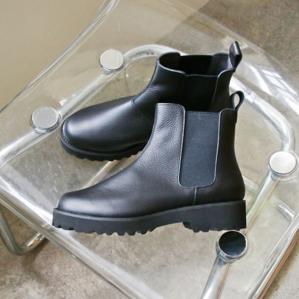 【接單手工製】世界系列_Recipe防潑水鬆緊帶厚底中筒靴 