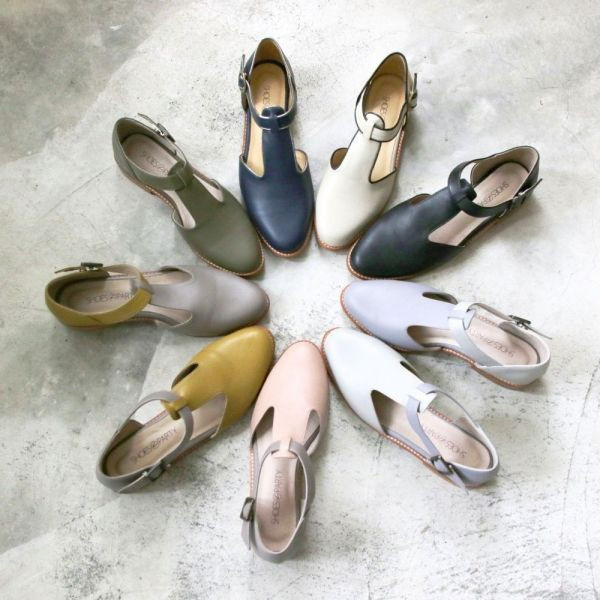 【試穿鞋福利】外尖內圓T字素面真皮牛津鞋 