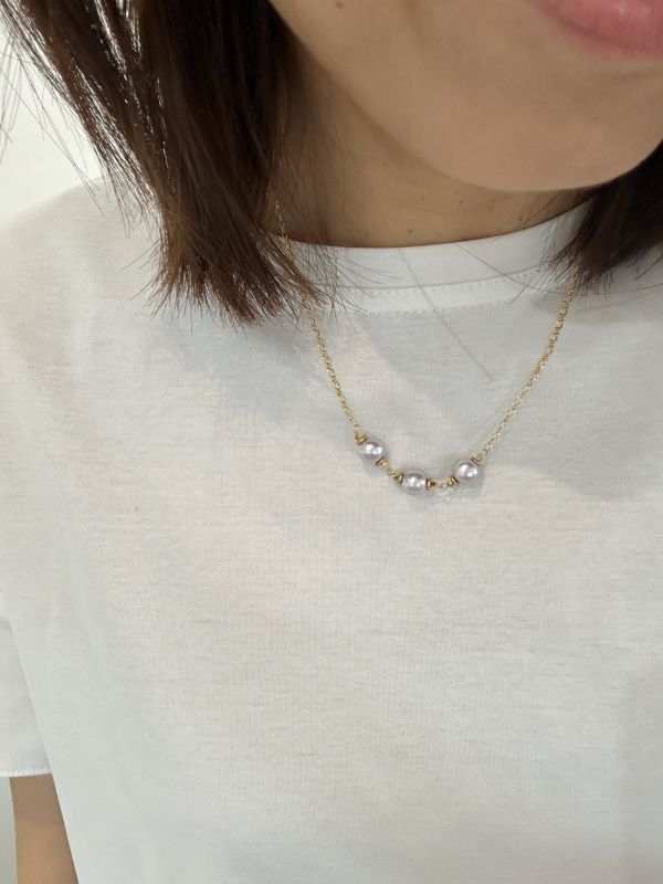 【日本手做飾品團】氣質優雅綿珍珠項鍊 