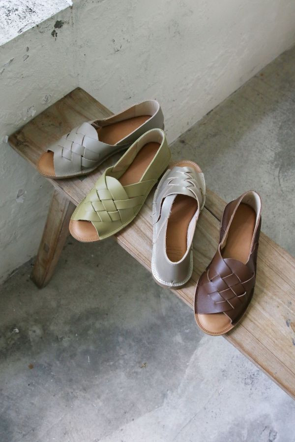 【接單手工製】世界系列_日本製Recipe魚口設計編織涼鞋 