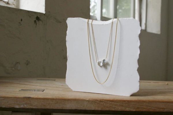 【現貨_日本手做飾品團】氣質淡水珍珠雙重項鍊 