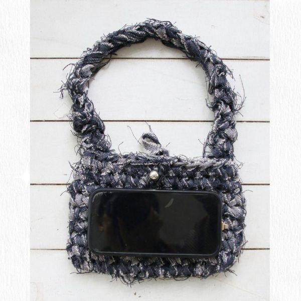 【預購】牛仔編織羽感小提包 