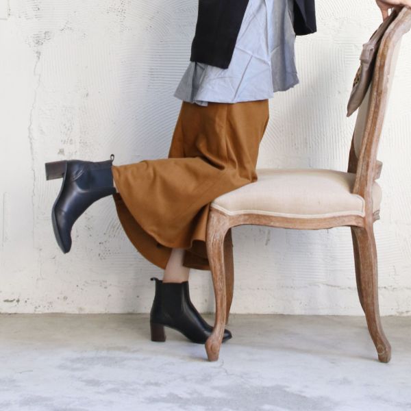 【試穿鞋福利】方中帶尖！顯腳小牛津風鬆緊帶短靴 