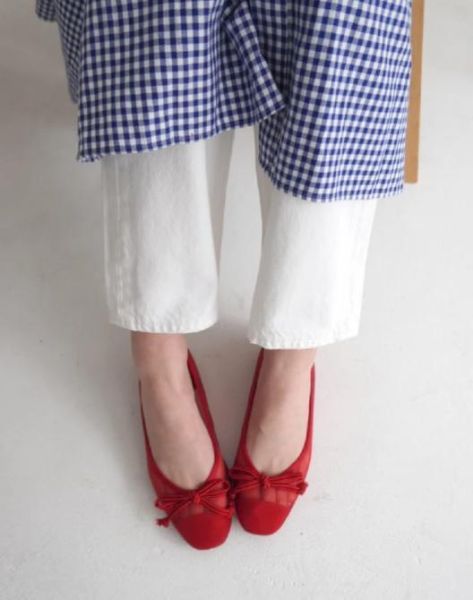 【世界系列】網紗小方頭芭蕾舞鞋 