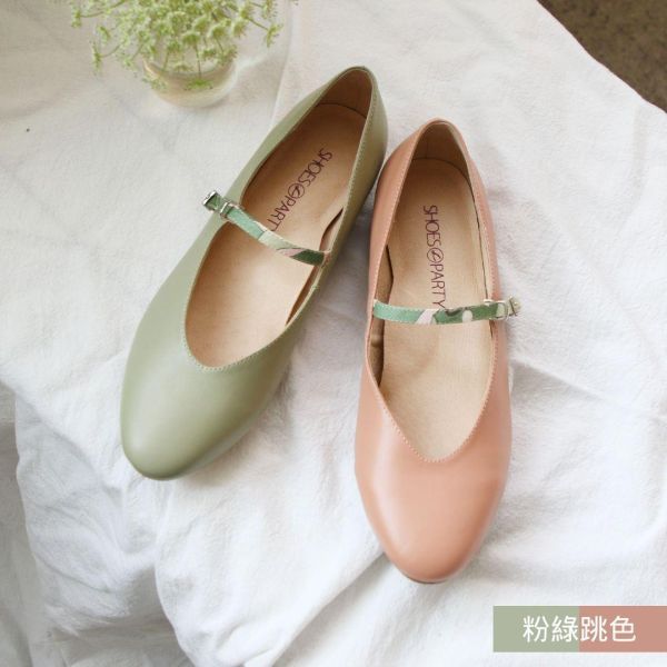 【接單手工製】修飾腳版大人感瑪莉珍平底鞋 