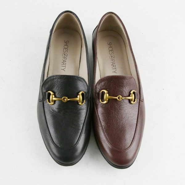 【最後一雙】【駝245】古典精品羊皮鍊條樂福鞋 