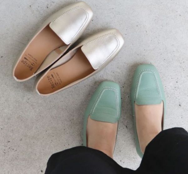 【試穿鞋福利】世界系列_日本製Recipe真皮小方頭便鞋 