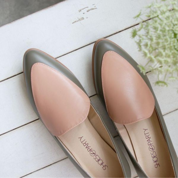 【接單手工製】外尖內圓素面俐落樂福鞋 