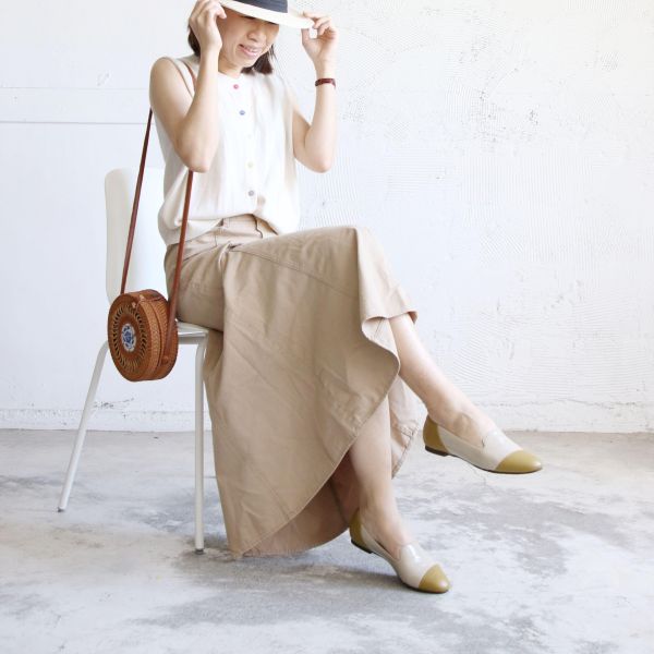 【接單手工製】前後斜拼接歐貝拉 