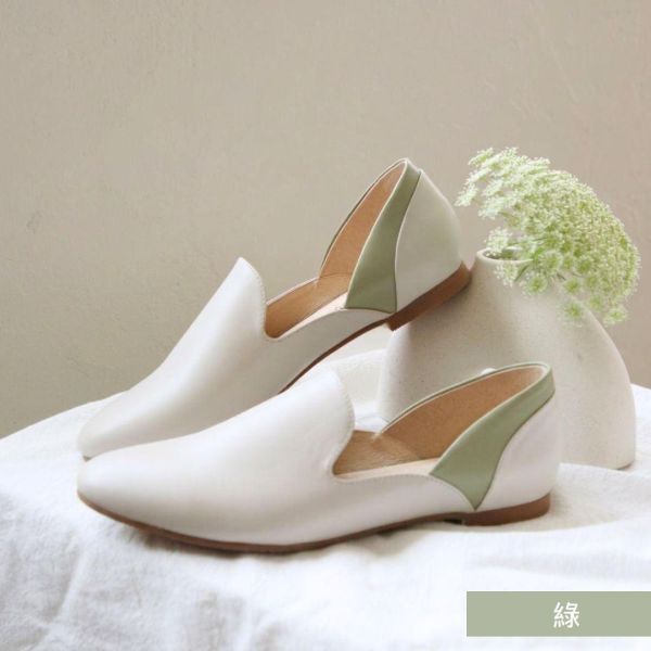 【接單手工製】後踵拼接中空歐貝拉 