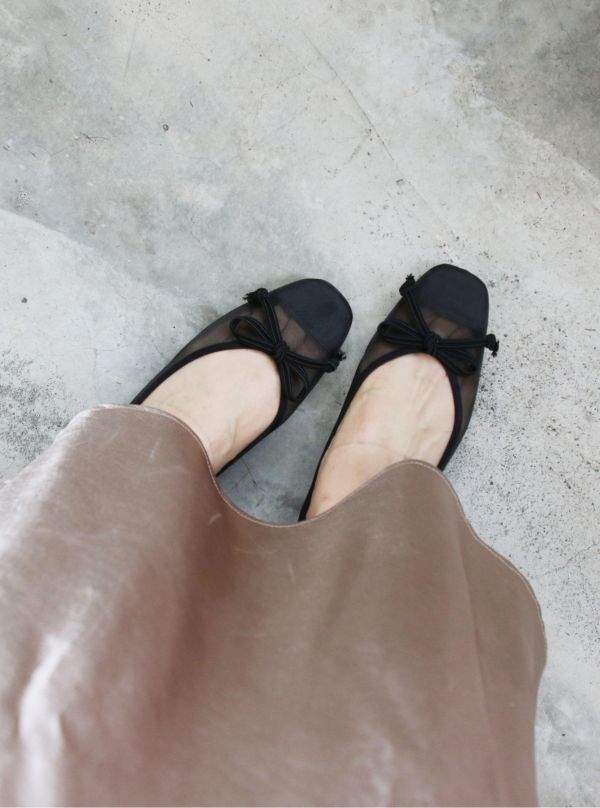 【世界系列】網紗小方頭芭蕾舞鞋 