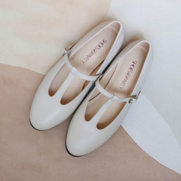 【接單手工製】復古風T字瑪莉珍便鞋 