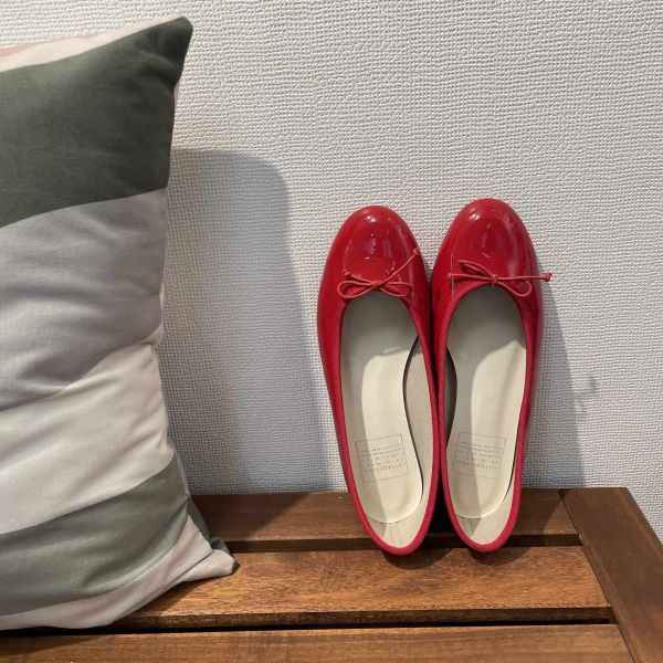 【最後一雙25.5】【紅】世界系列_日本製晴雨兩穿圓頭芭蕾舞鞋 