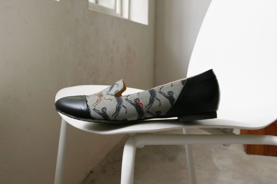 【限量接單17雙】暮色豹影斜拼接歐貝拉 