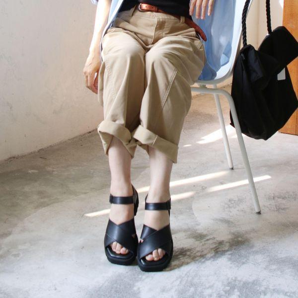 【現貨】世界系列_Recipe日系輕量交叉方頭涼鞋 