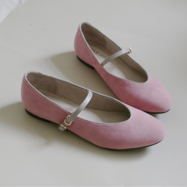 【現貨】異素材跳色修飾腳版瑪莉珍 