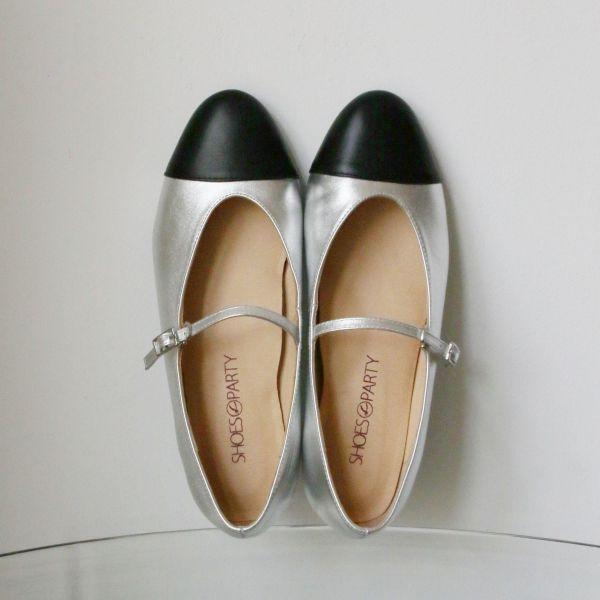 【接單手工製】拼接瑪莉珍平底鞋 