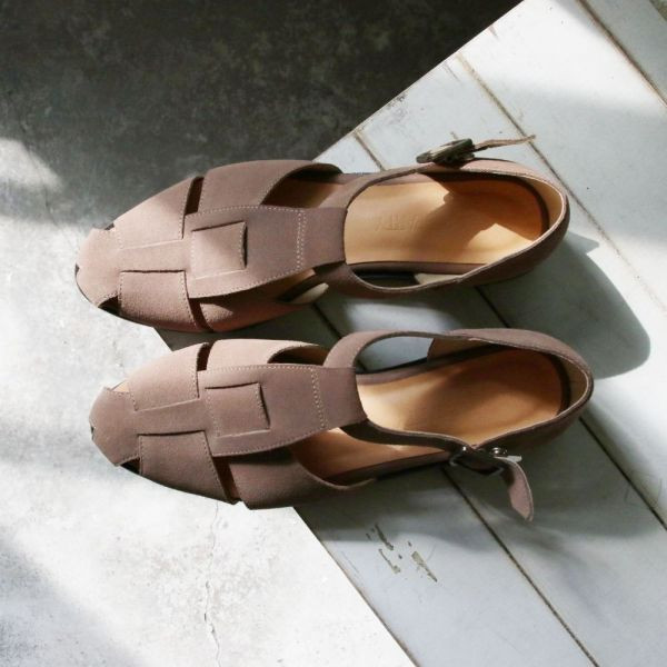 【現貨】寬版編織漁夫涼鞋 