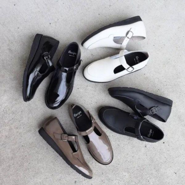 【接單手工製】日本製Recipe微厚底輕量T字便鞋 