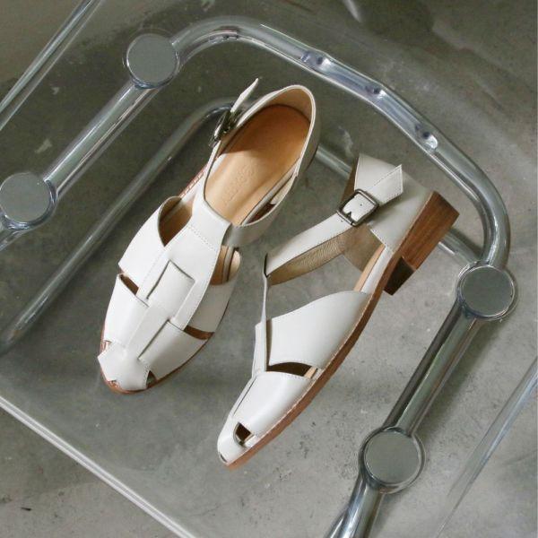 【買就送配件】寬版編織漁夫涼鞋 