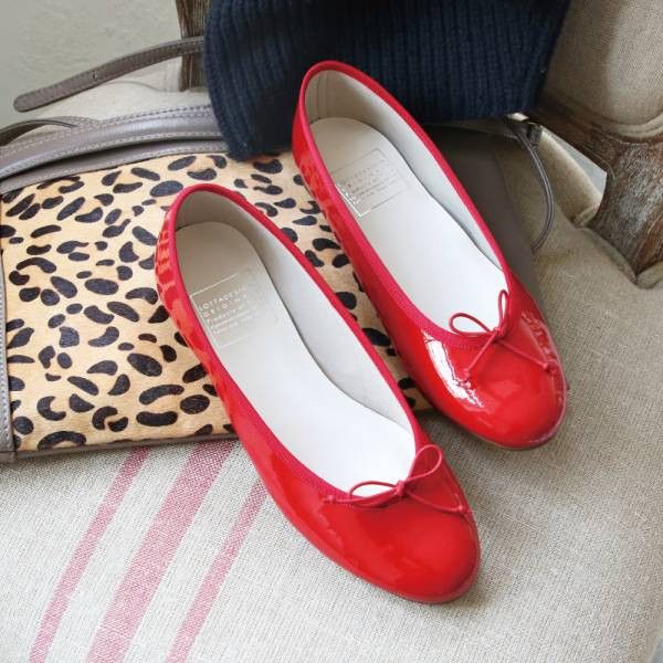 【最後一雙25.5】【紅】世界系列_日本製晴雨兩穿圓頭芭蕾舞鞋 