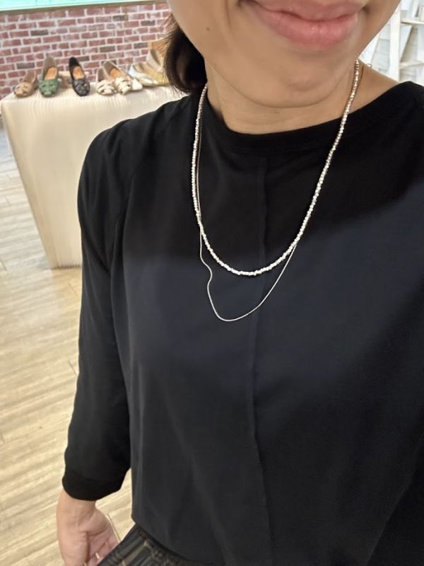 【日本手做飾品團】時尚銀雙項鍊 