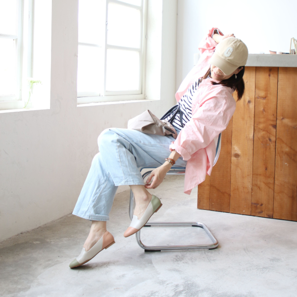 【接單手工製】前後斜拼接歐貝拉 