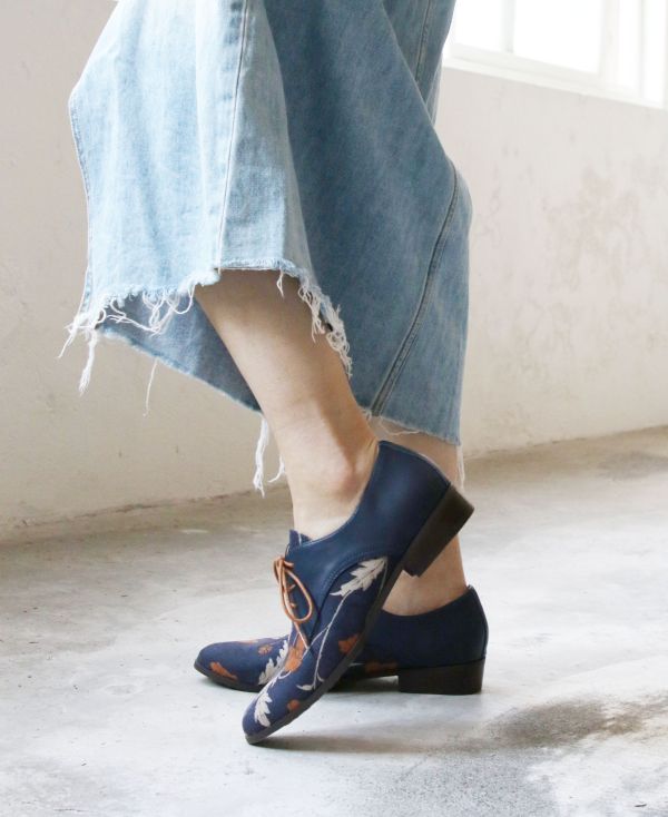 【限量訂製】冬夜木槿橘德比鞋 