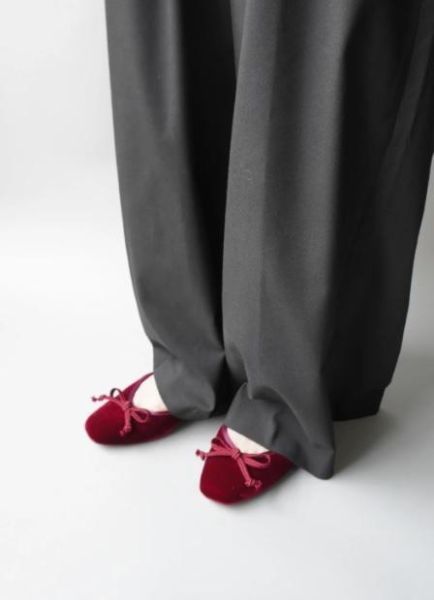 世界系列【絨酒紅】日本製小方頭芭蕾舞鞋(DALI) 