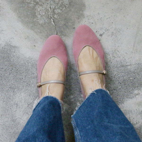 【現貨】異素材跳色修飾腳版瑪莉珍 