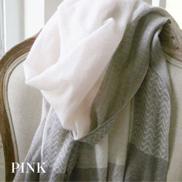 【現貨】喀什米爾胎羊毛雙色拼接薄圍巾/披肩 