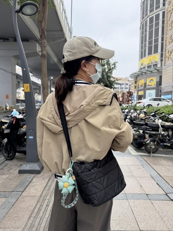 【預購】格紋小花包包吊飾&手機繩 