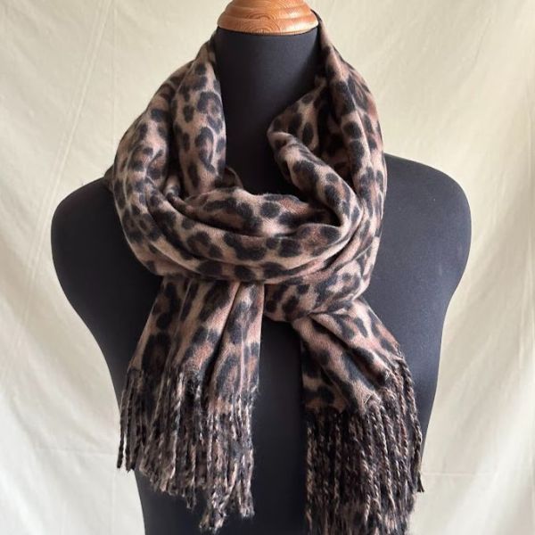 【預購】豹紋圍巾 