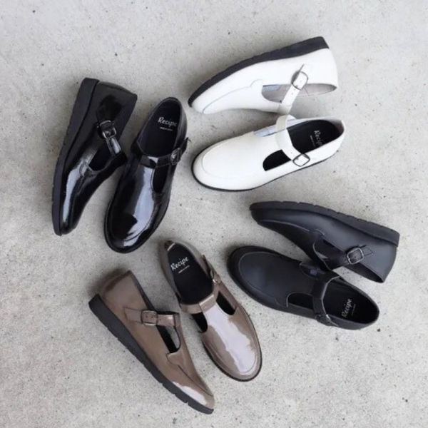 【接單手工製】日本製Recipe 微厚底輕量T字便鞋 