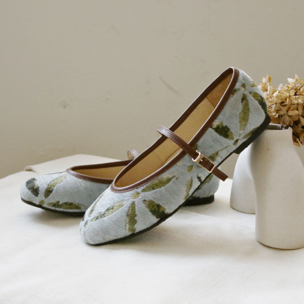 【接單手工製】限量_層次感小方頭瑪莉珍 