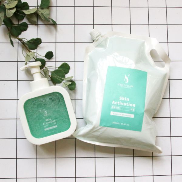 【綠瓶2000ml補充包】MS x 耶尼髮品>>沙龍級肌膚活化｜平衡潔淨露（小綠瓶） 