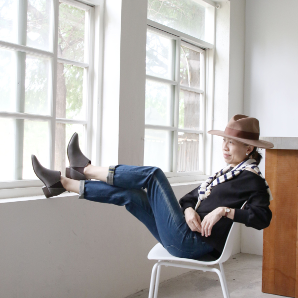 【接單手工製】特殊皮革俐落剪裁切爾西真皮短靴 