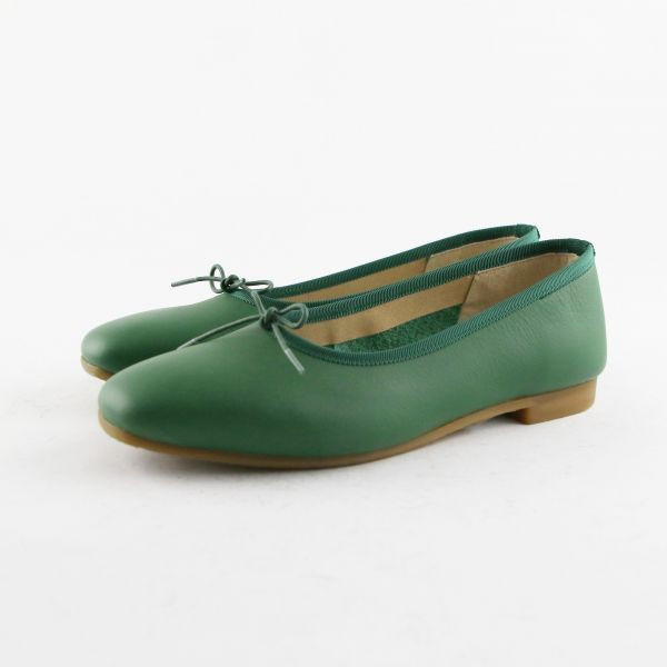 【試穿鞋福利】世界系列_日本製Recipe方頭真皮芭蕾舞鞋 