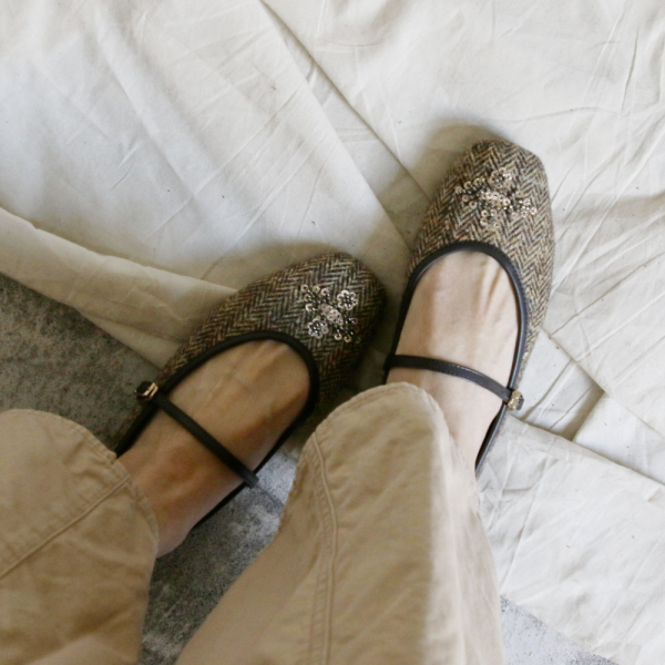 【接單手工製】限量_層次感小方頭瑪莉珍 