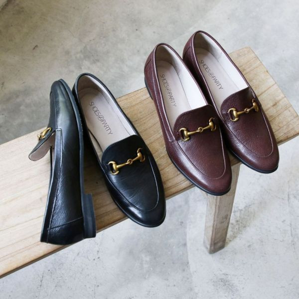 【最後一雙】【駝245】古典精品羊皮鍊條樂福鞋 