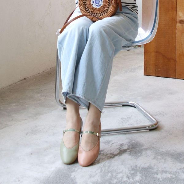 【接單手工製】修飾腳版大人感瑪莉珍平底鞋 