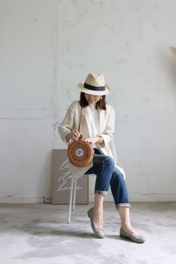 【試穿鞋福利】世界系列_日本製Recipe小圓頭蝴蝶結真皮芭蕾 