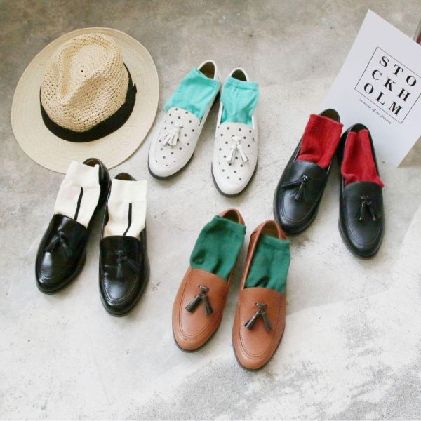 【接單手工製】大人休閒感輕量流蘇樂福鞋 