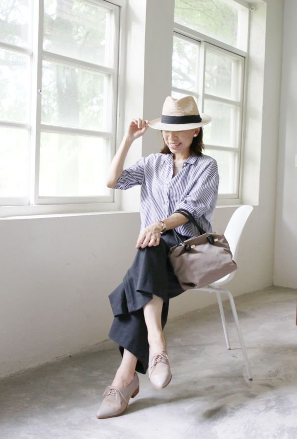 【現貨】外尖內圓拼接德比鞋 