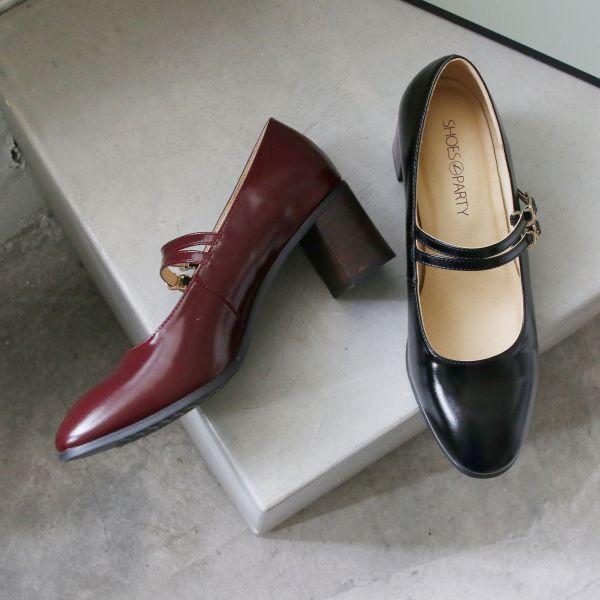 【試穿鞋福利】接單手工製_復古雙帶瑪莉珍跟鞋 